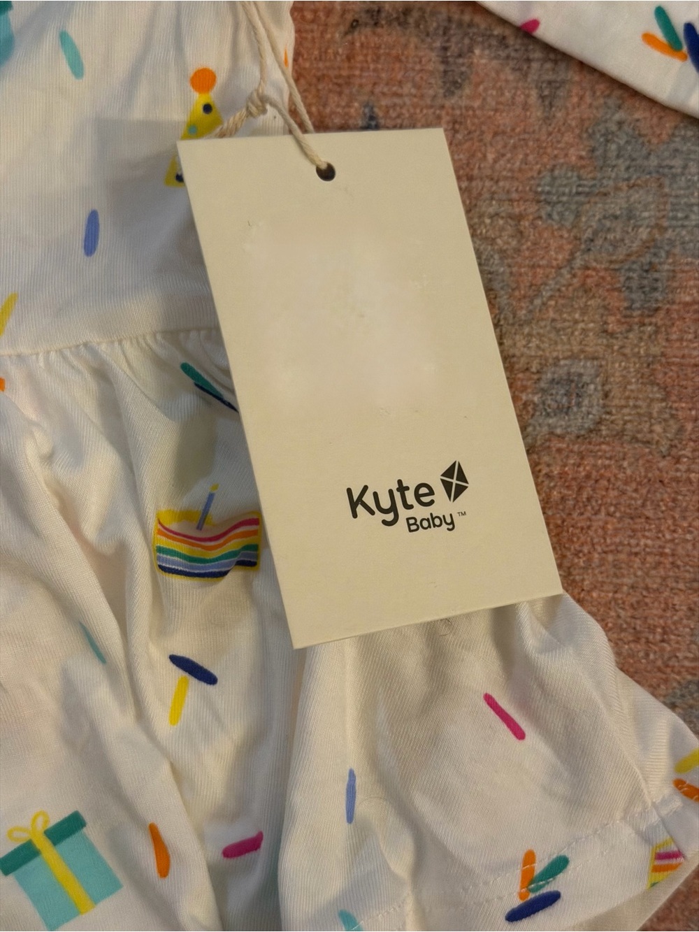 Brand New Kyte Baby 6-12 Month Cloud Party Long Sleeve Twirl Dress - Picture 5 of 11